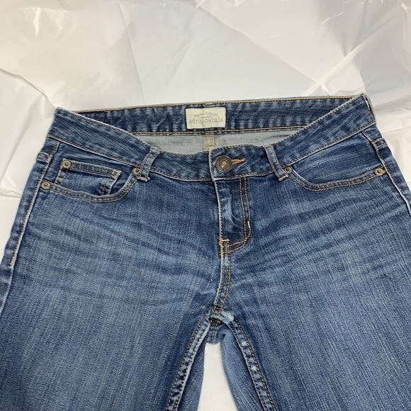 WOMEN’S Aeropostale Blue Bayla Skinny Jeans Size 5/6 Reg - Picture 6 of 10